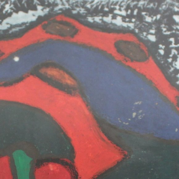 Original Painting Fish Tunji Idowu African Style - Picture 4 of 8